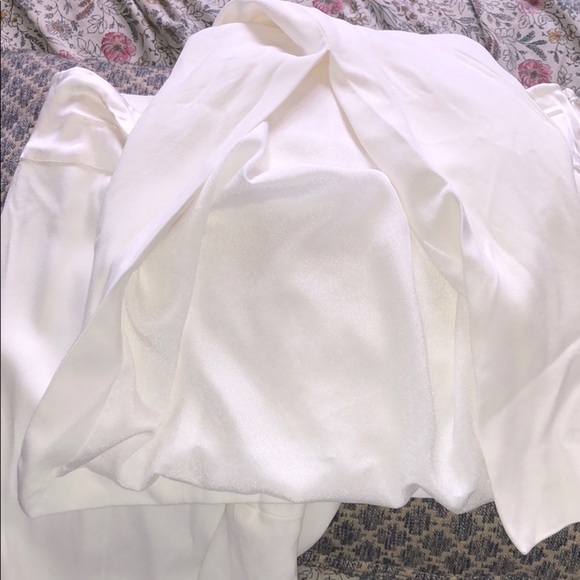 JONATHAN SIMKHAI Satin Combo Front Slit Pant - Picture 8 of 9